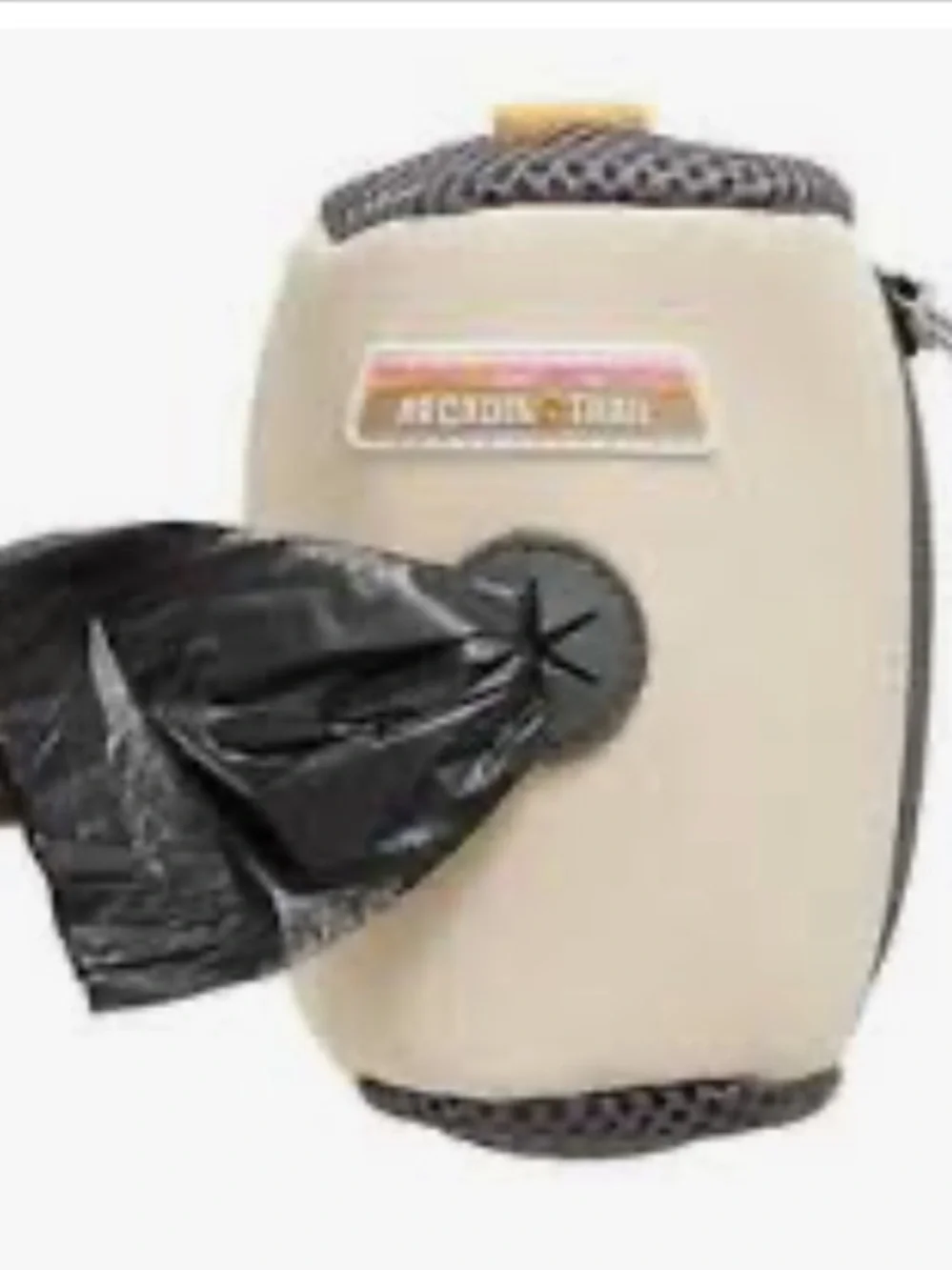 Arcadia Trail Cream Dog Waste Bag Dispenser with Gray Port